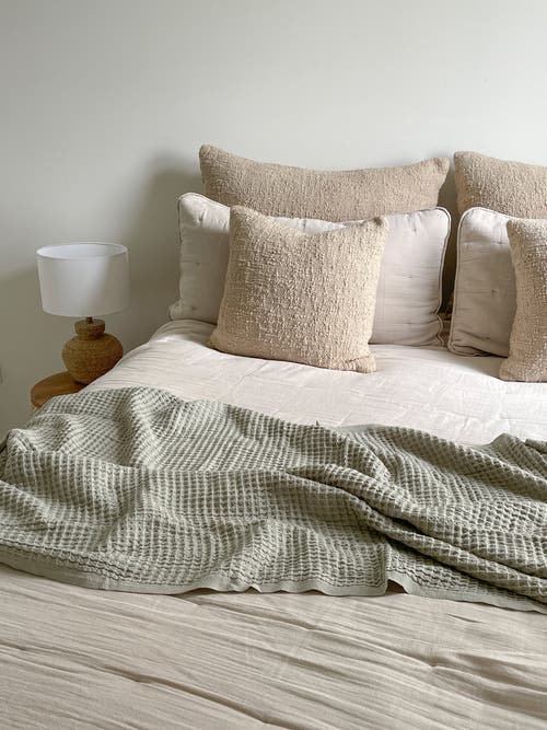 ANAYA ANAYA COTTON BOUCLE DUTCH EURO PILLOW WITH DOWN ALTERNATIVE INSERT