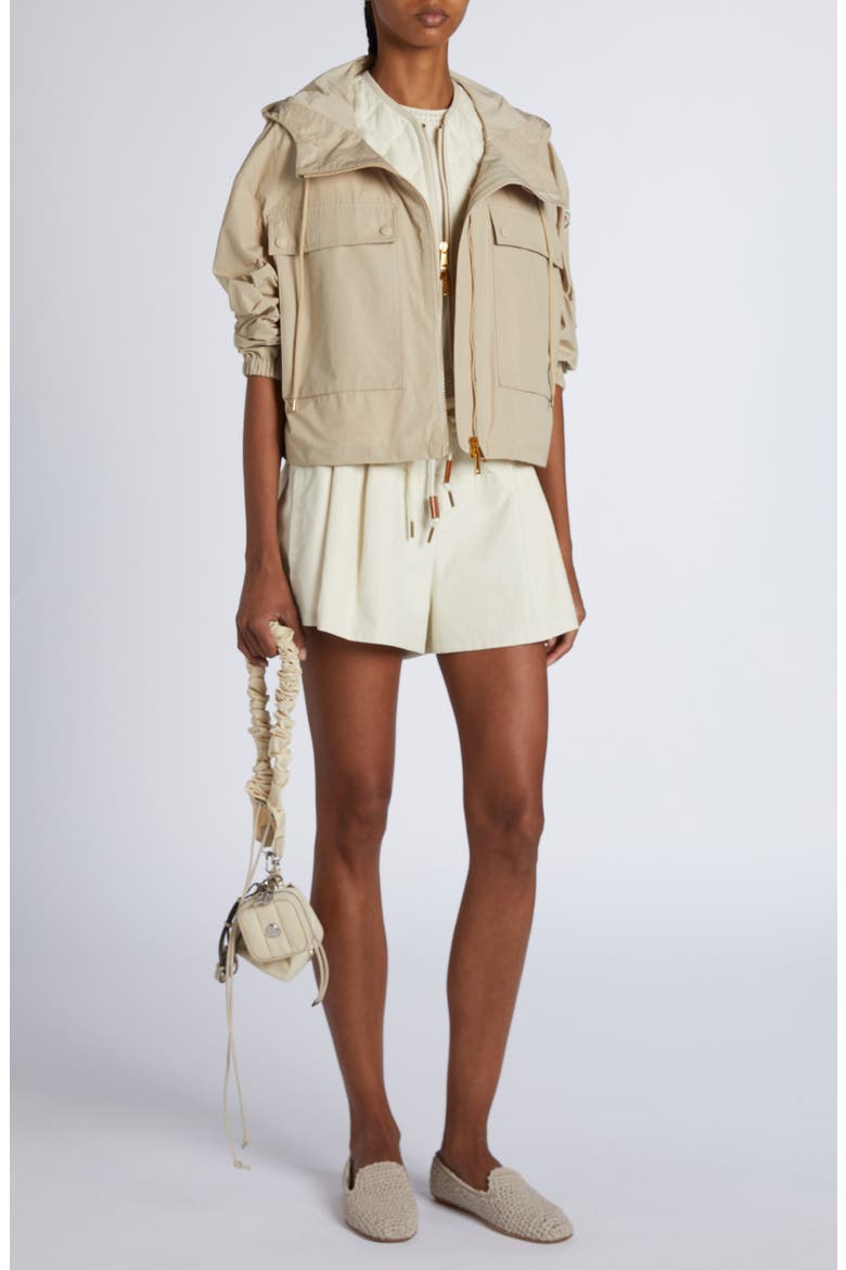 Sauvan Water Repellent Short Jacket, Alternate, color, BEIGE