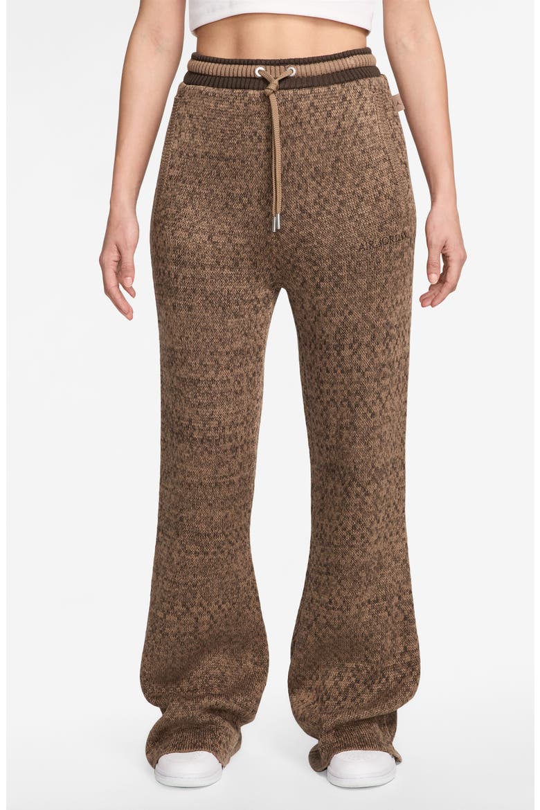 Air Jordan Sweater Knit Pants, Main, color, ARCHAEO BROWN