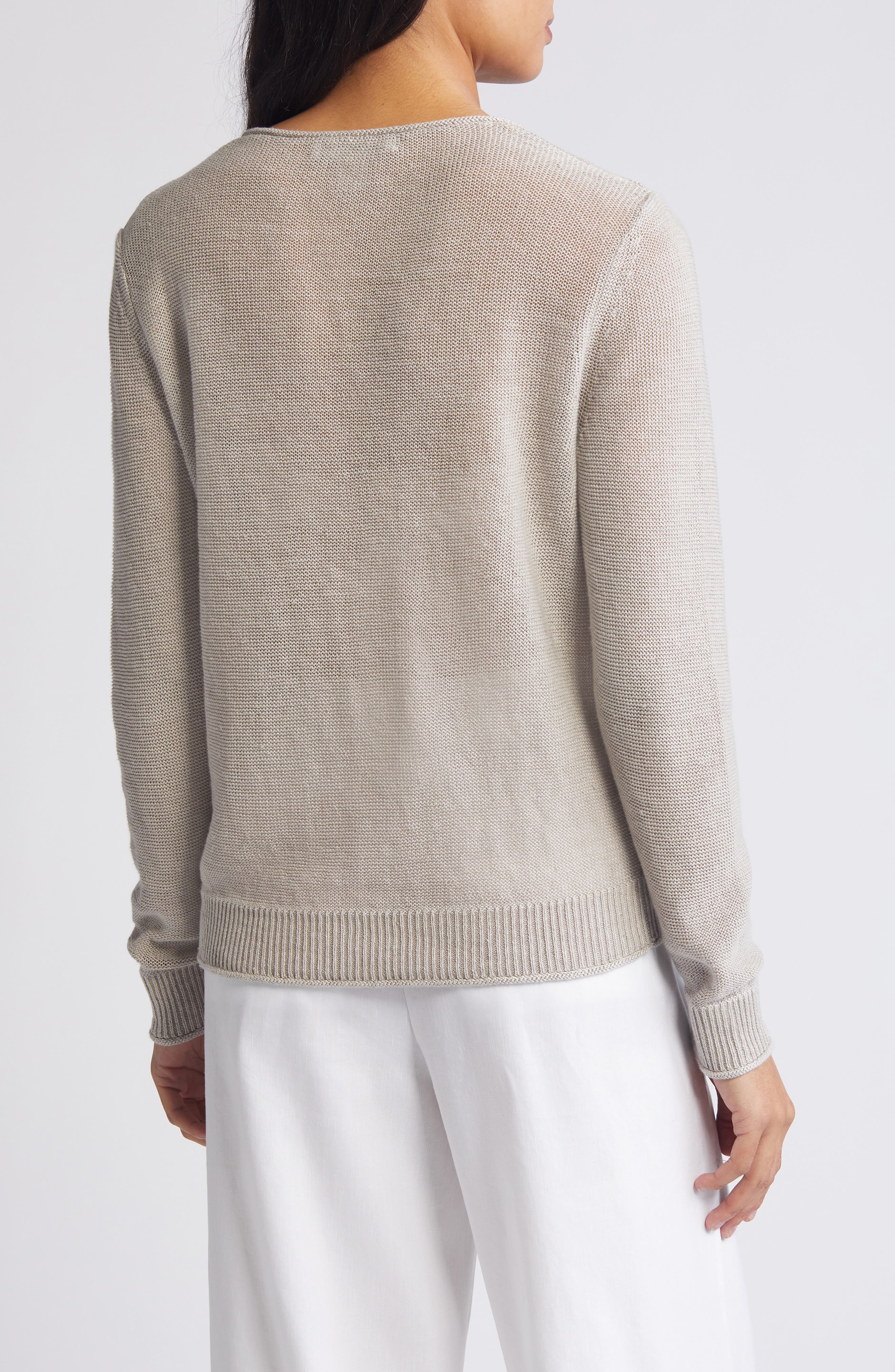 Cedar V-Neck Linen Sweater - image 2