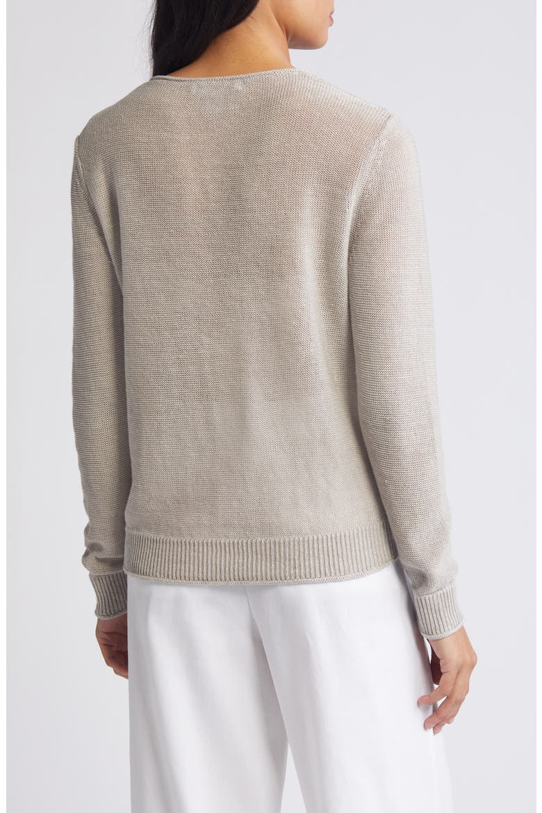 Cedar V-Neck Linen Sweater, Alternate, color, NATURAL