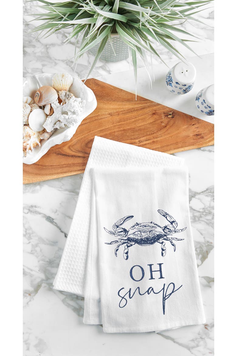 Oh Snap Crab Towel, Alternate, color, Blue