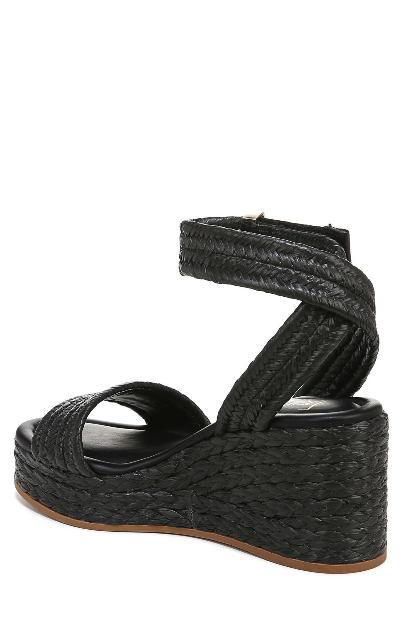 Franco Sarto Pina Ankle Strap Wedge Sandal, Alternate, color, 