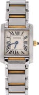 Pre-Owned Cartier Tank Francaise Quartz Watch Stainless Steel and Yellow Gold 20