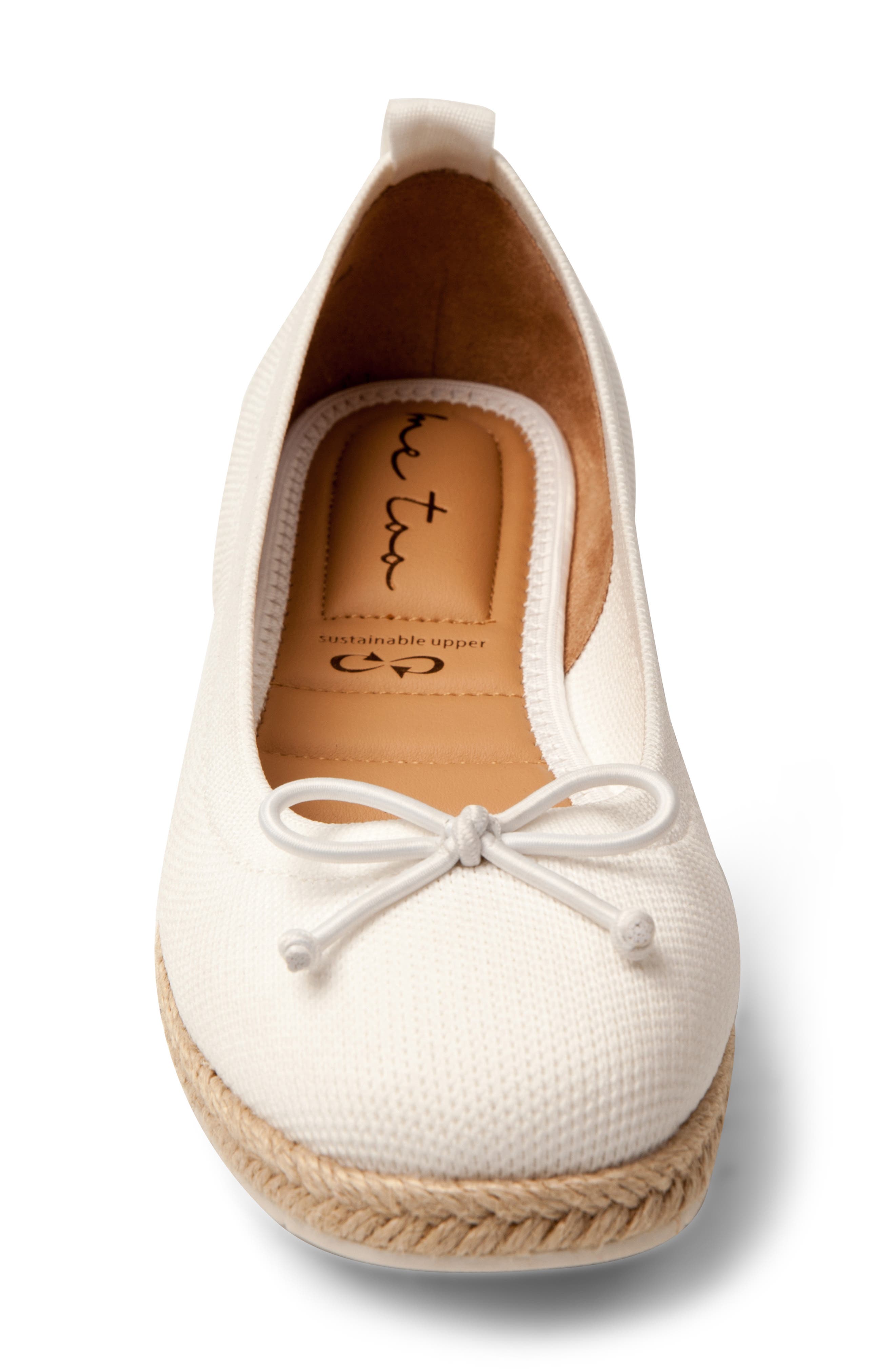 Me Too Kenzie Espadrille Flat, Alternate, color, White Mesh