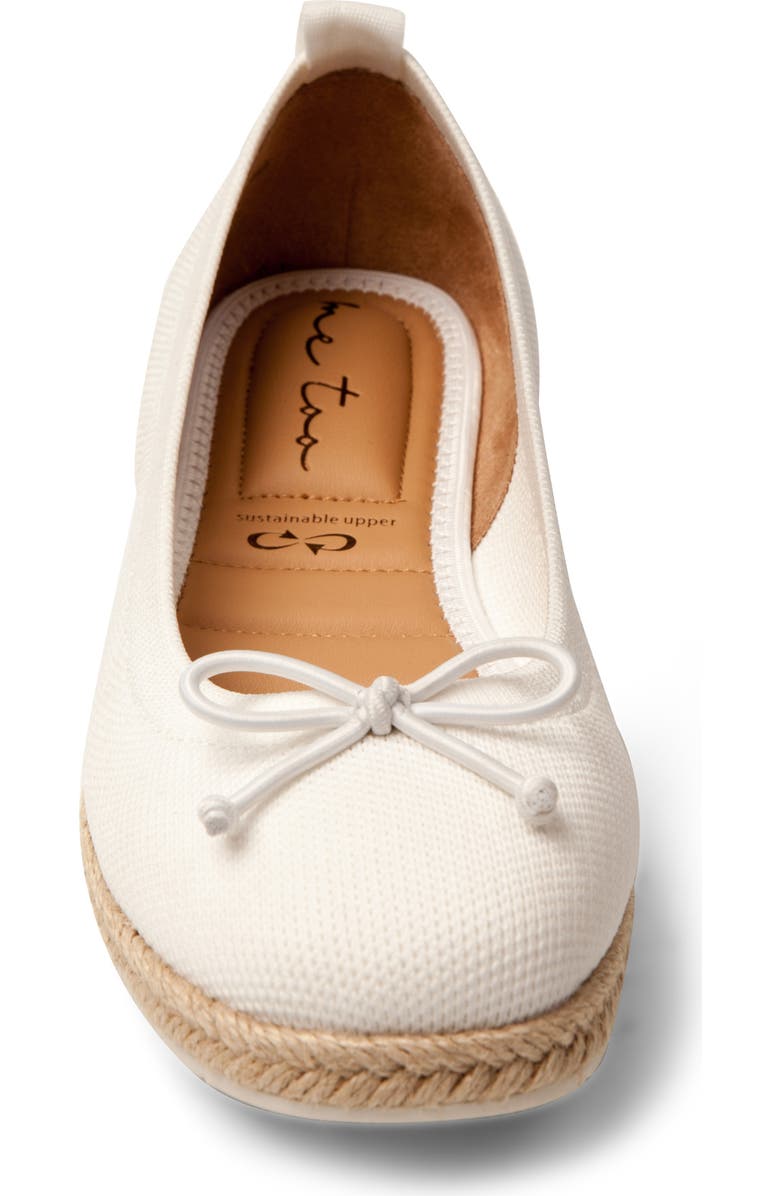Me Too Kenzie Espadrille Flat, Alternate, color, White Mesh