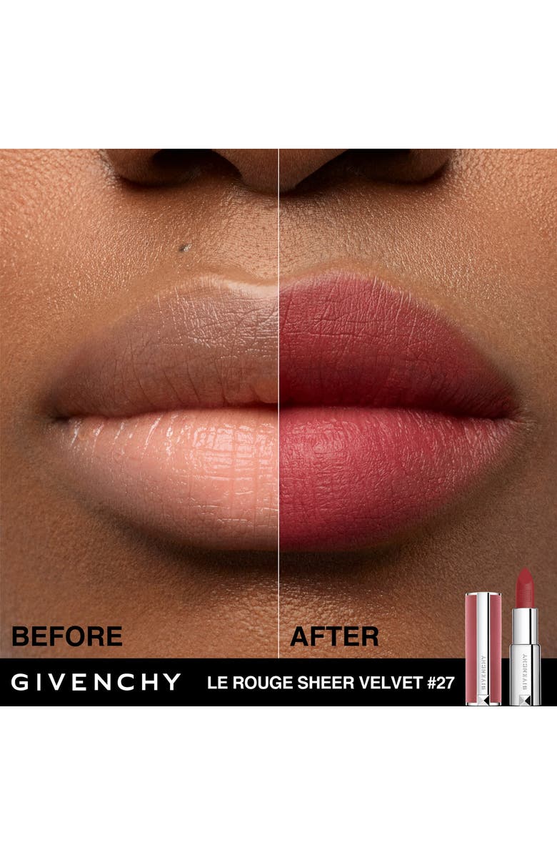 Givenchy Le Rouge Sheer Velvet Matte Lipstick Refill, Alternate, color,
