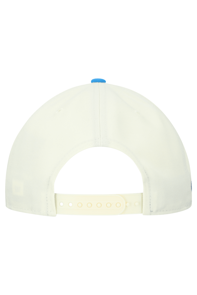 Men's New Era  Cream Los Angeles Chargers Upside Down 9FIFTY A-Frame Snapback Hat, Alternate, color, Cream