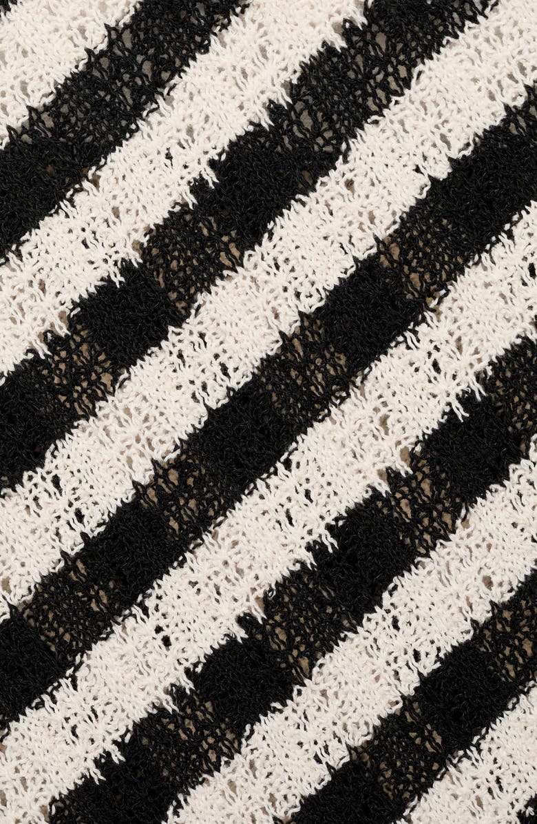 MANGO Stripe Maxi Sweater Skirt, Alternate, color, 