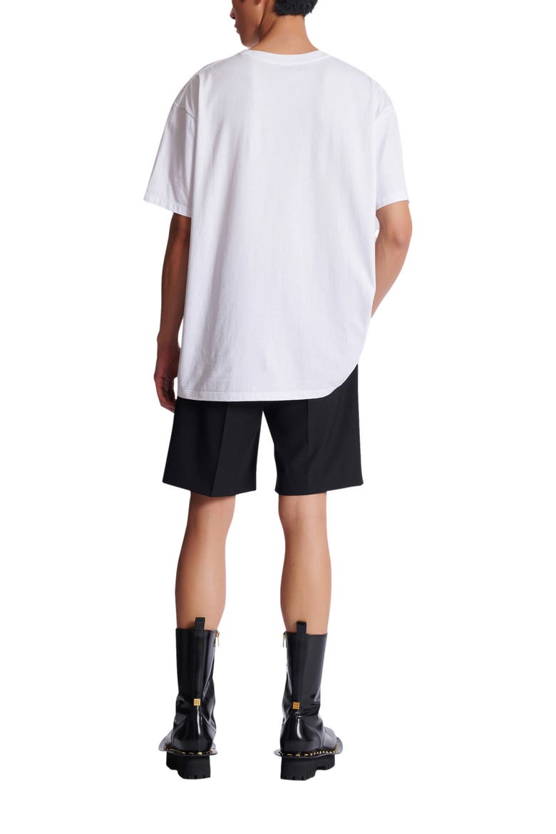 Coton Printed T-shirt, Alternate, color, white