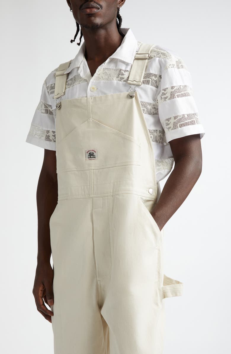 Bode Knolly Brook Overalls, Alternate, color, White