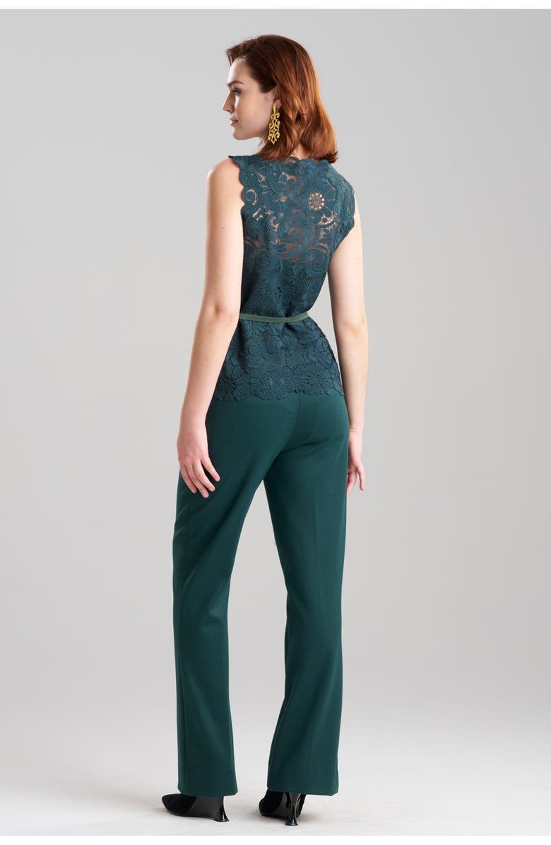 Natori Mantilla Lace Sleeveless Top, Alternate, color, Green