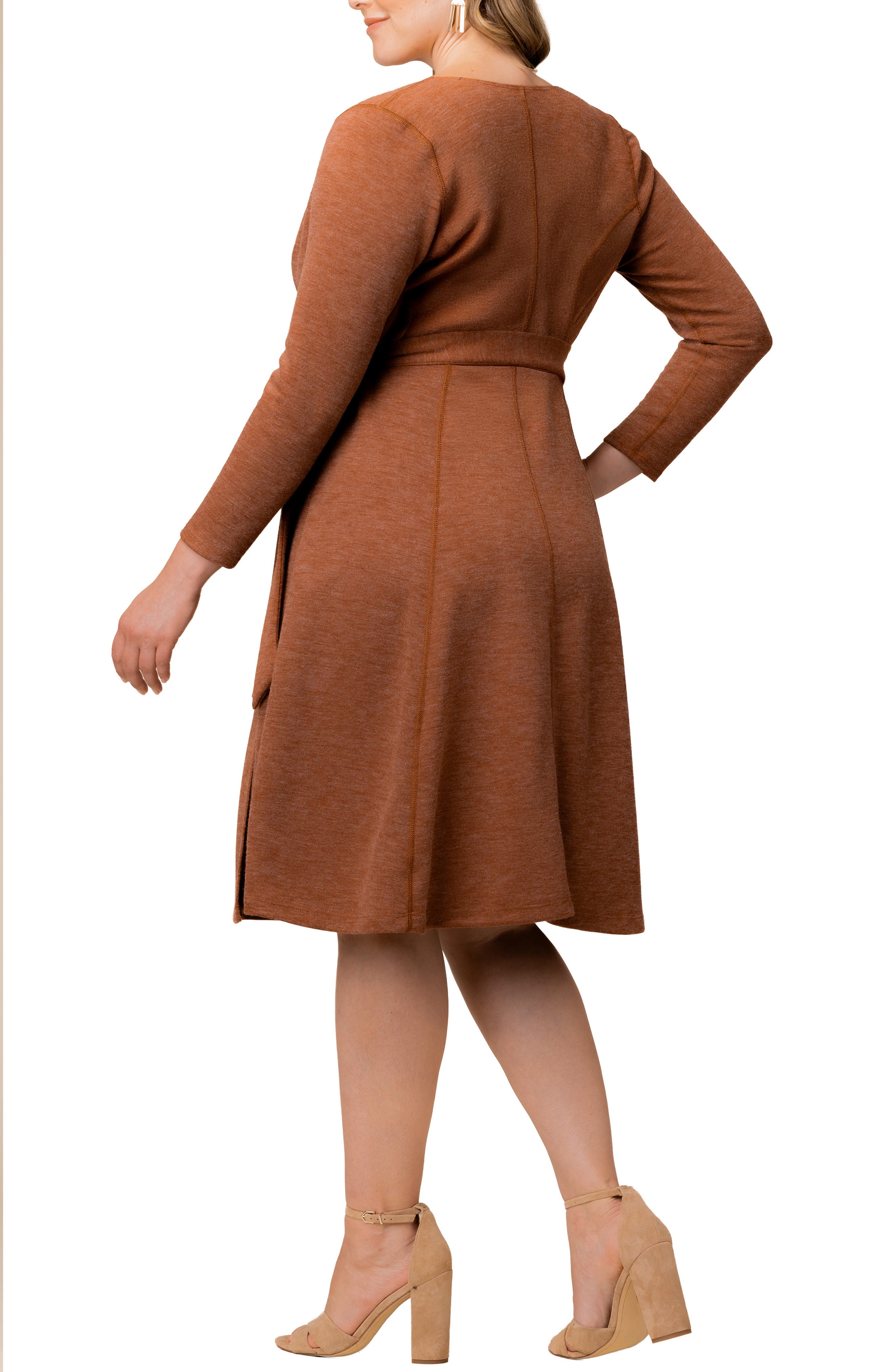 London Wrap Sweater Dress - image 4