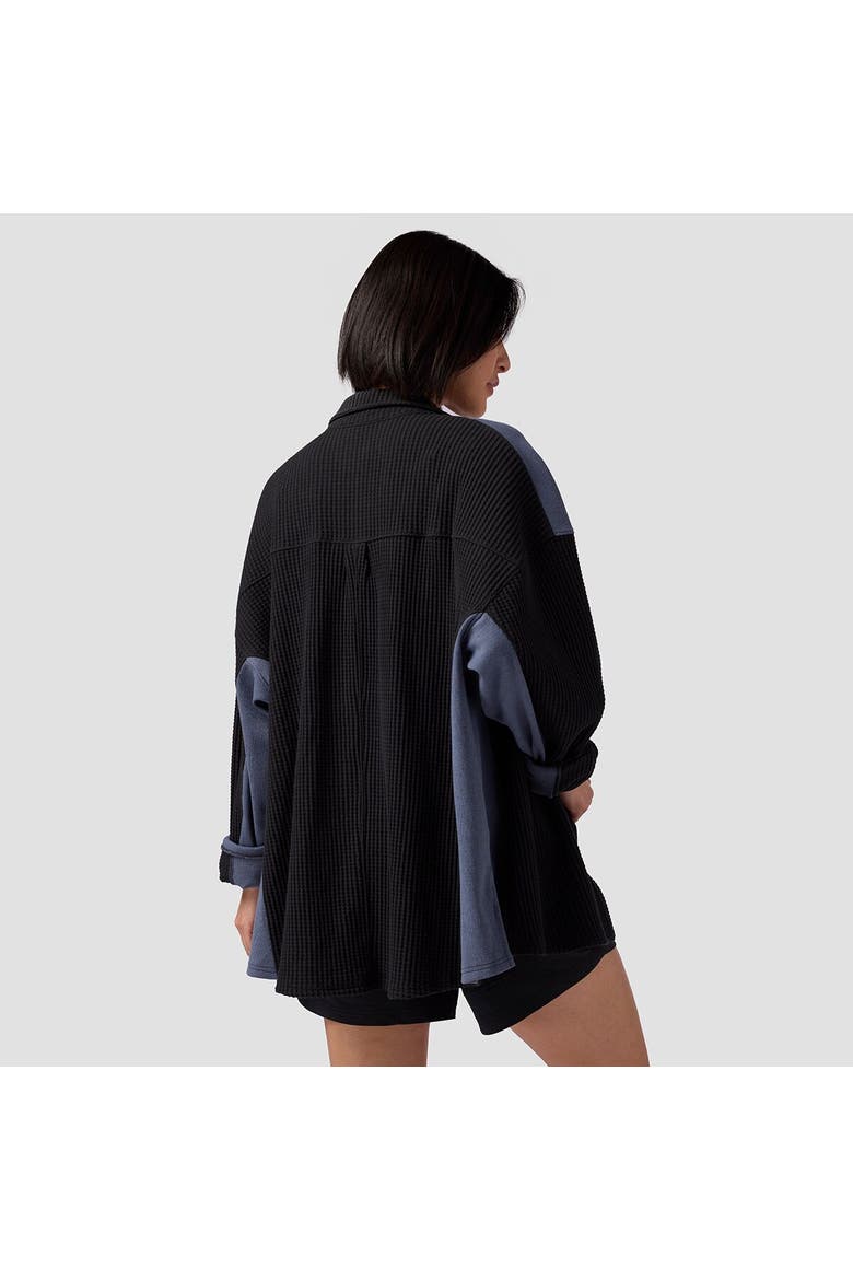 Waffle Button-Up - Women's, Alternate, color, Black