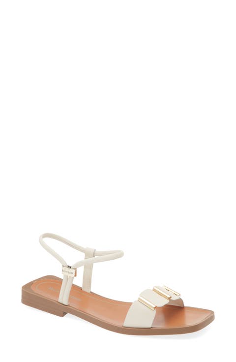 Leather Ankle Strap Sandal (Women)
