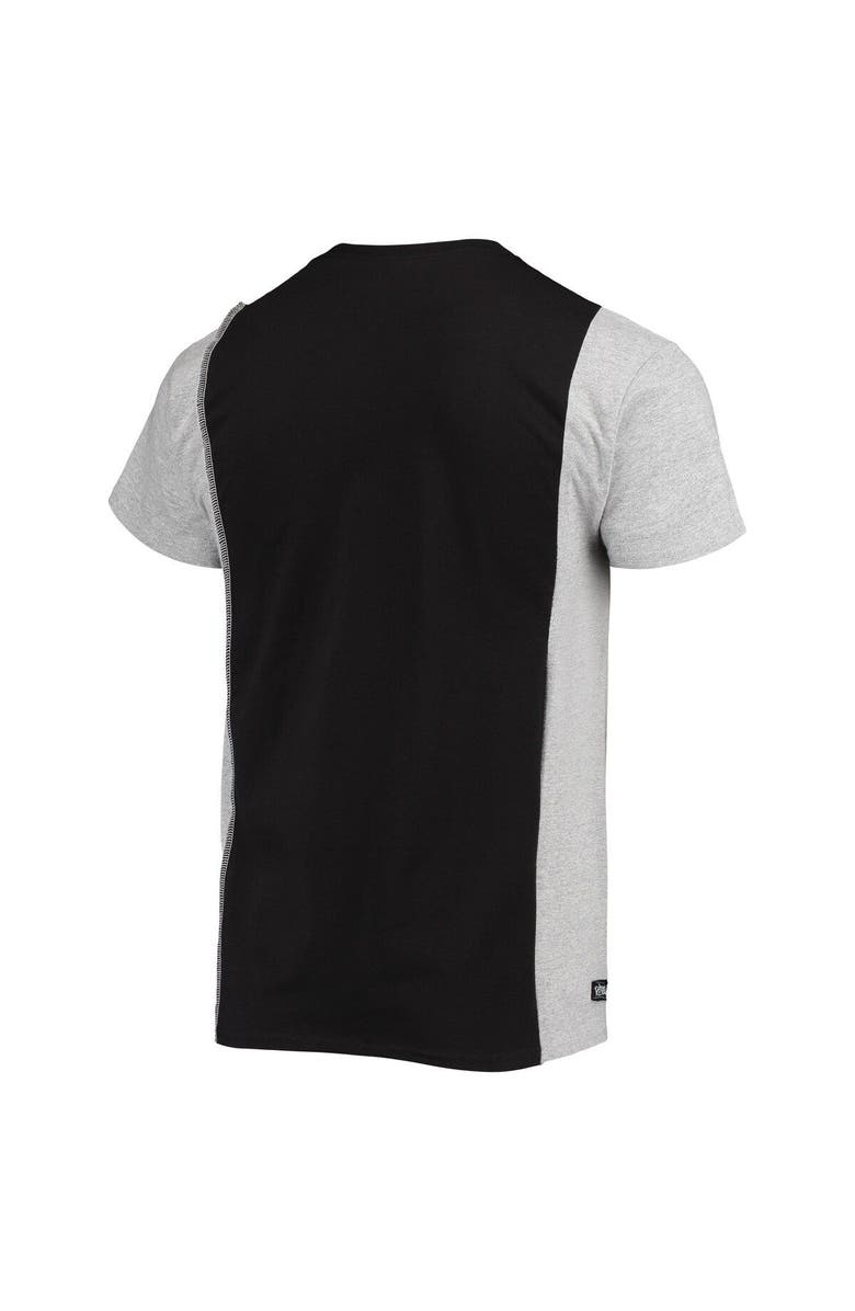 REFRIED APPAREL Men's Refried Apparel Black/Heathered Gray San Francisco 49ers Sustainable Split T-Shirt, Alternate, color, Black