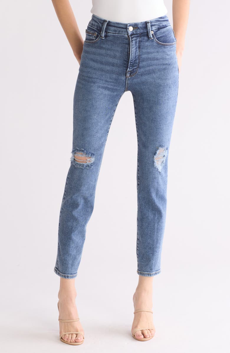 Good American Good Classic Skinny Jeans, Main, color, 