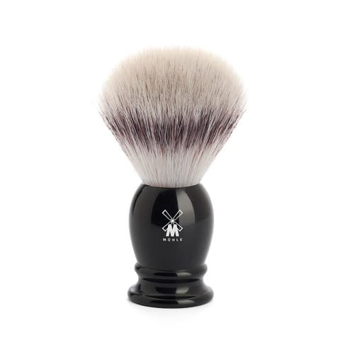 Classic Medium Black Silvertip Fiber Shaving Brush
