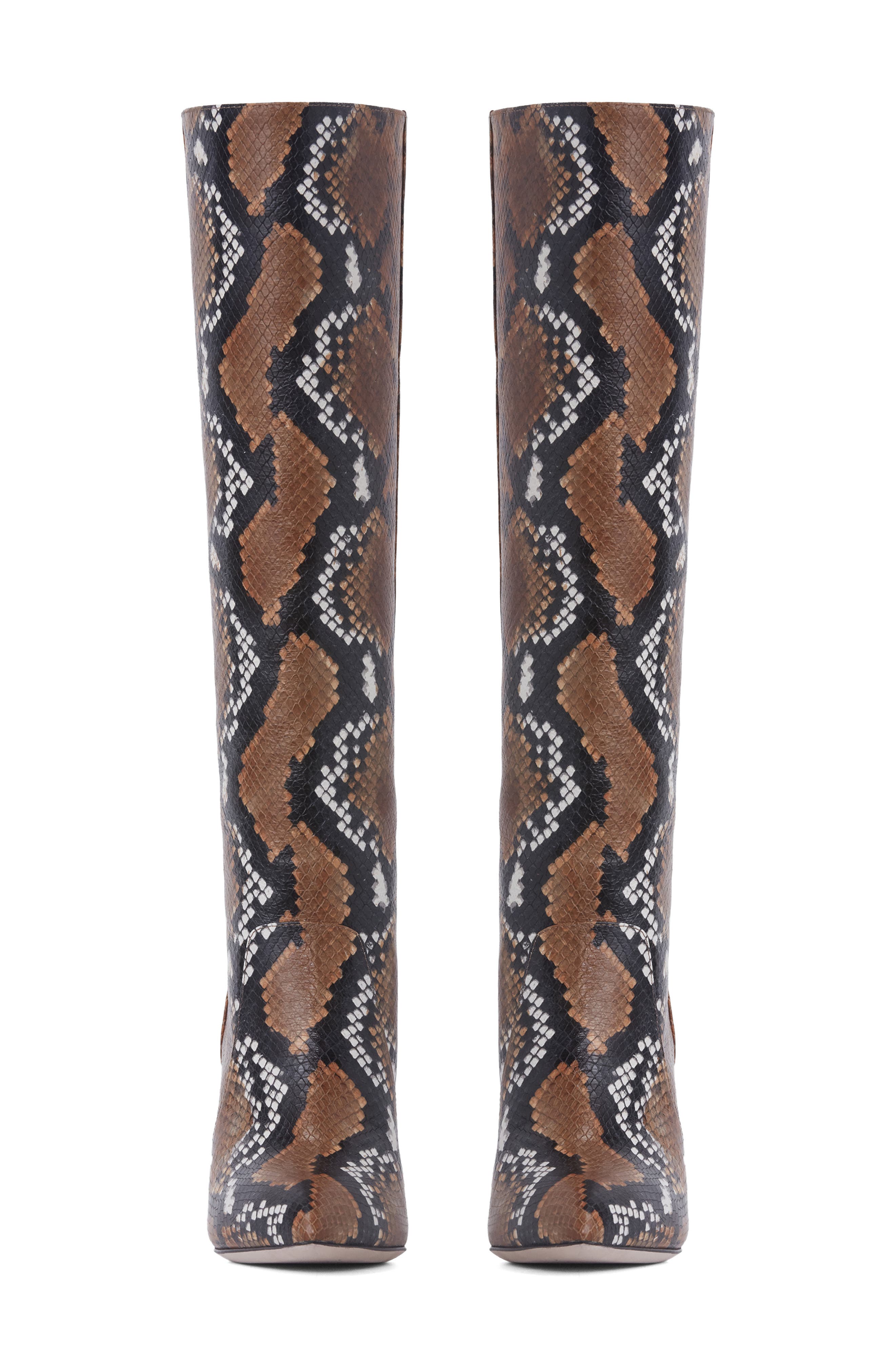 Carmen Knee High Boot, Alternate, color, ORANGE MULTI