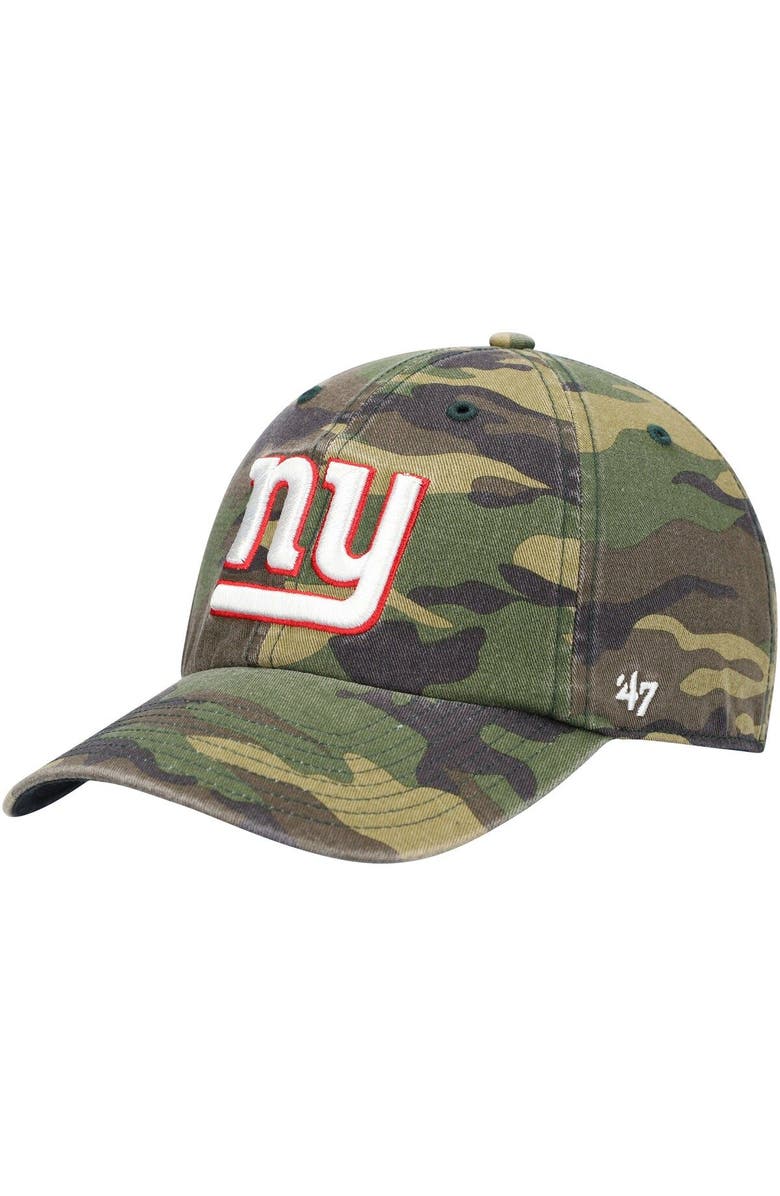 '47 Men's '47 Camo New York Giants Woodland Clean Up Adjustable Hat, Main, color,