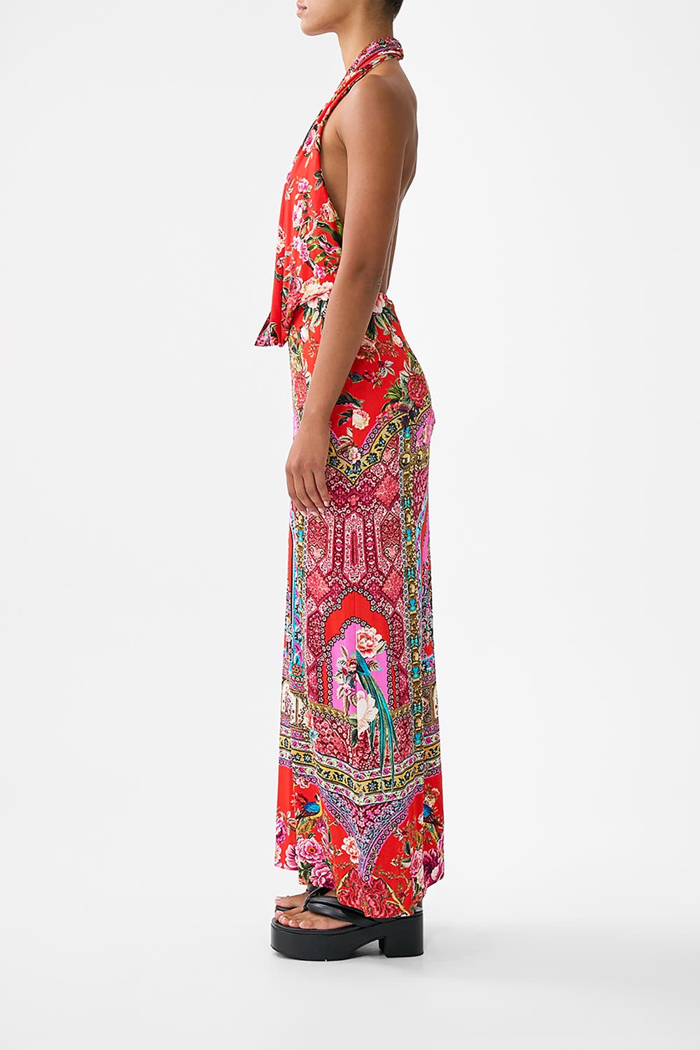 Deep Cowl Plunge Dress - image 2