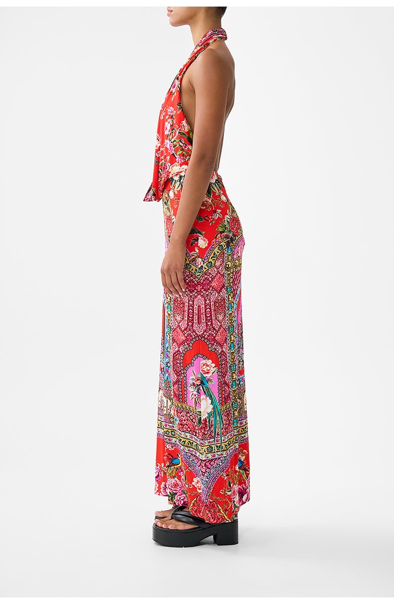 Camilla Deep Cowl Plunge Dress, Alternate, color, Heirloom Empire