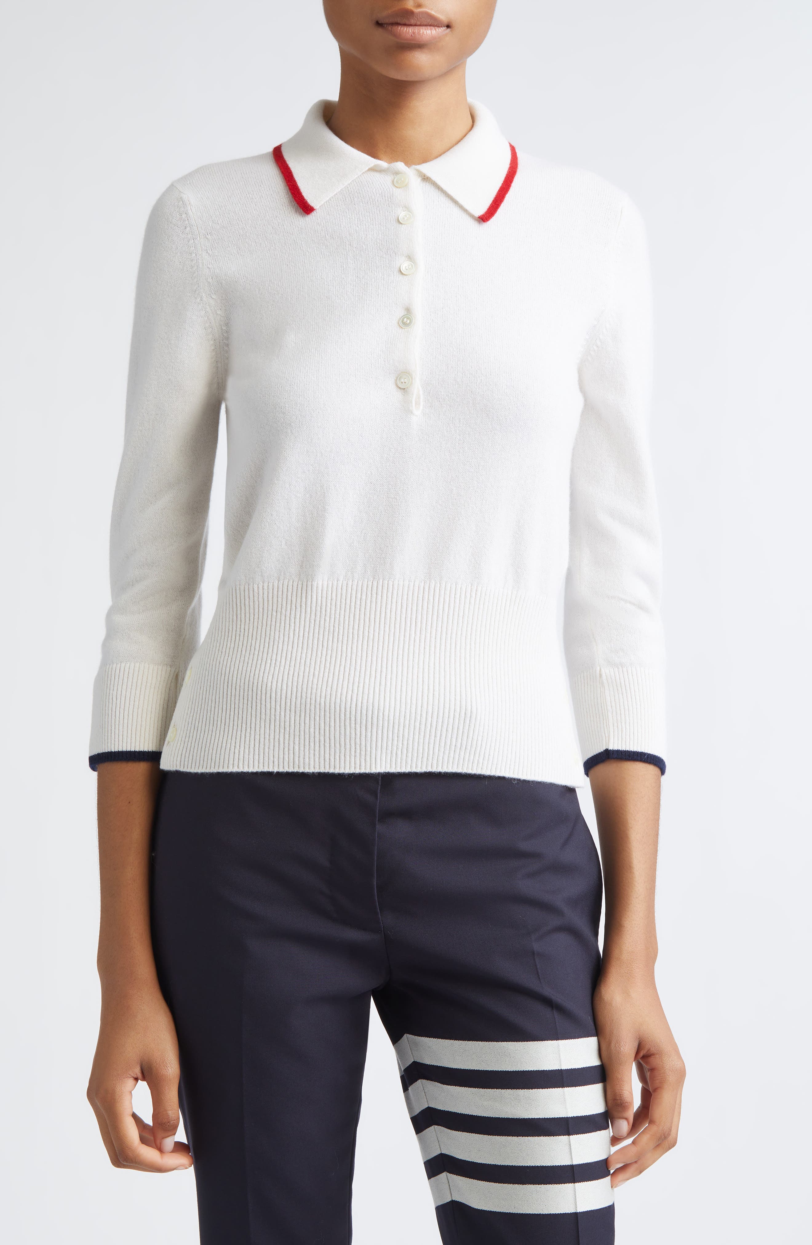 Jersey Intarsia Cashmere Sweater