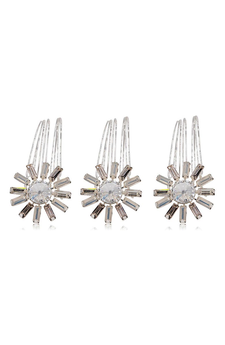 Brides & Hairpins Anais Set of 3 Combs, Main, color, Silver