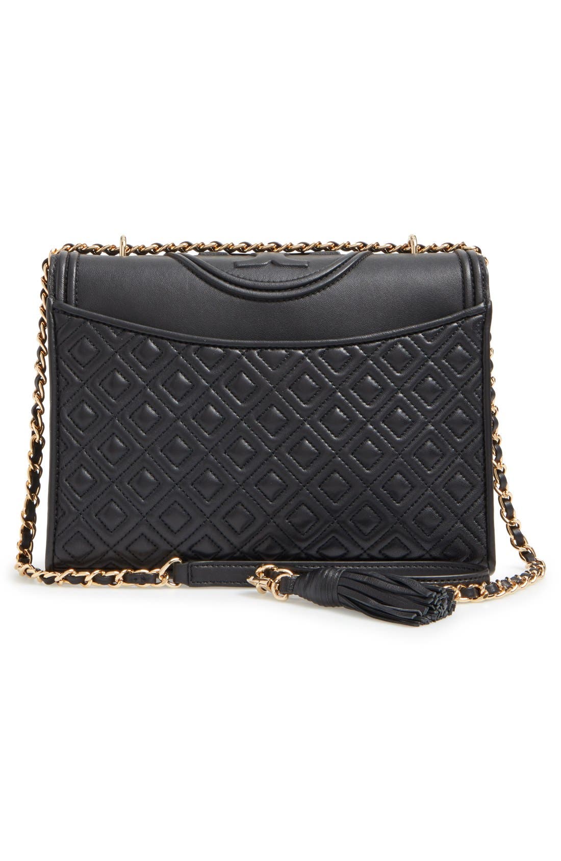'Fleming' Convertible Shoulder Bag, Alternate, color, BLACK