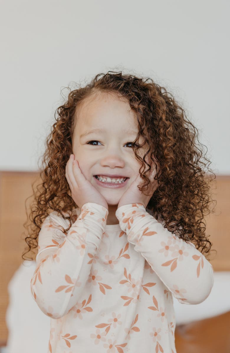 Copper Pearl Kids' Rue Fitted Long Sleeve Two-Piece Pajamas, Alternate, color, 