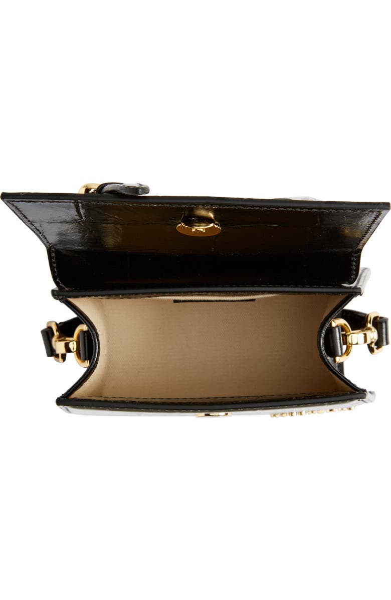 Jacquemus Le Chiquito Croc-Embossed Leather Crossbody Bag, Alternate, color,