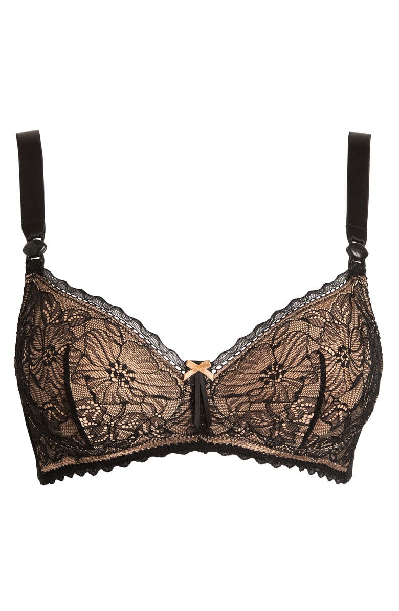 Cache Coeur Iris Lace Maternity/Nursing Bra, Alternate, color, 