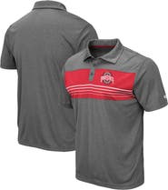 COLOSSEUM Men's Colosseum Heathered Charcoal Ohio State Buckeyes Smithers Polo