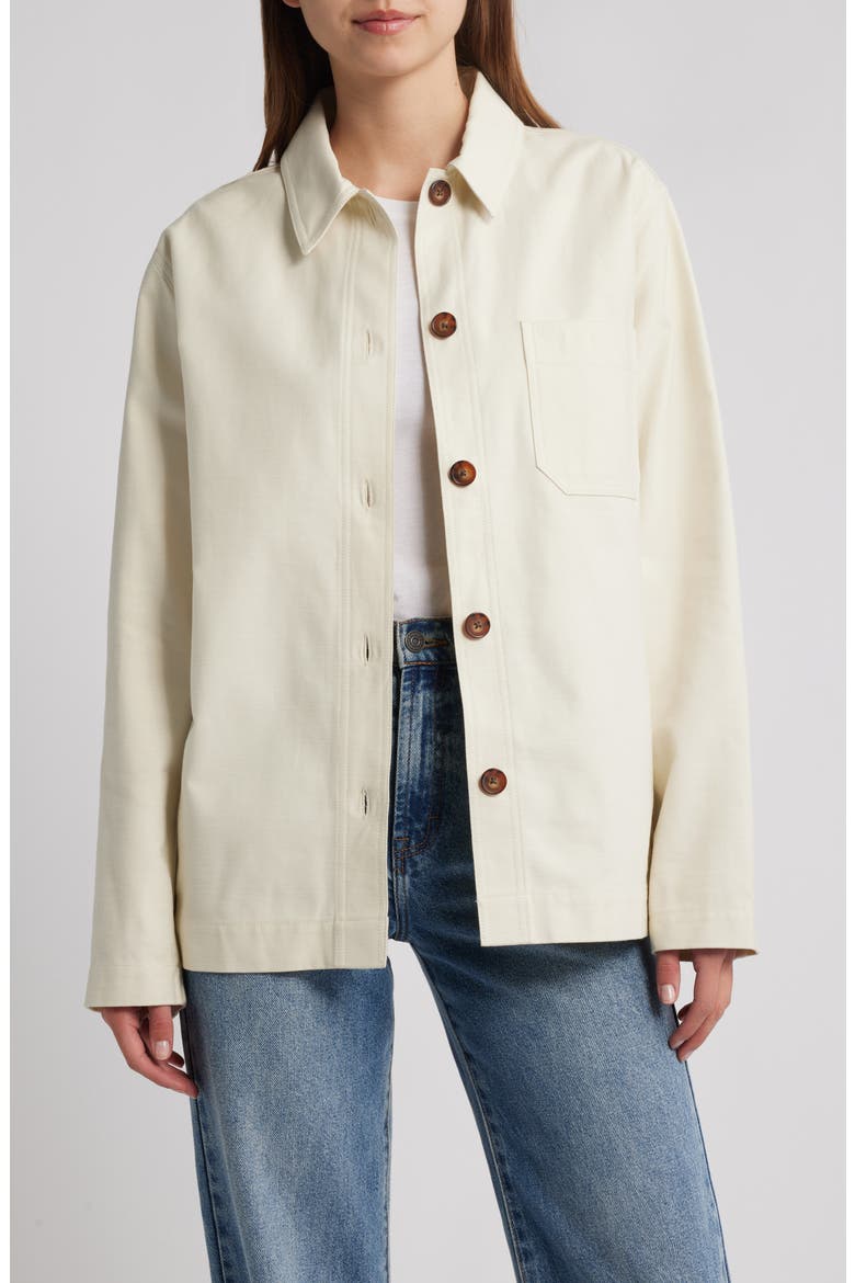 Savannah Shirt Jacket, Main, color, IVORY