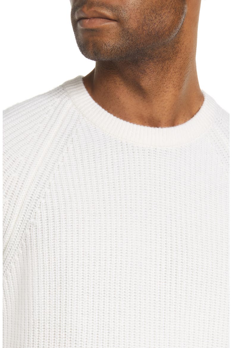 Raglan Crew Neck Sweater, Alternate, color, BONE