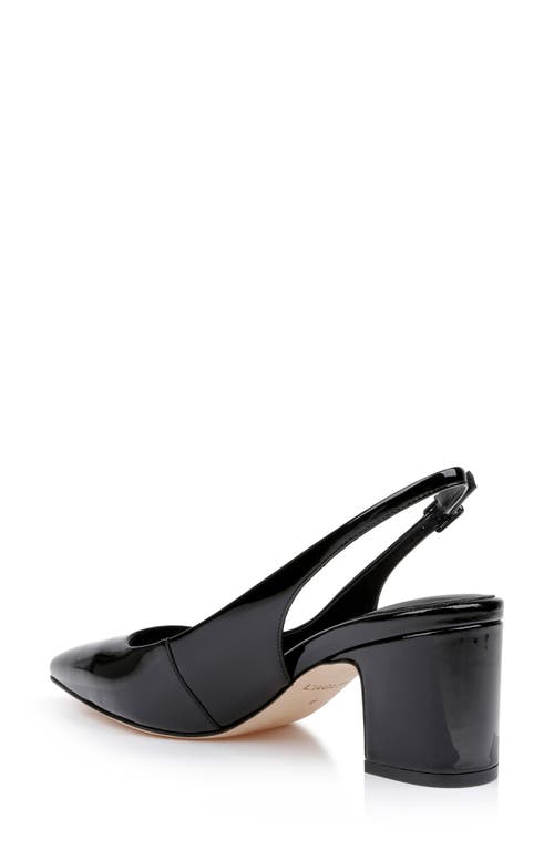 L'agence Elaina Slingback Pump In Black Patent