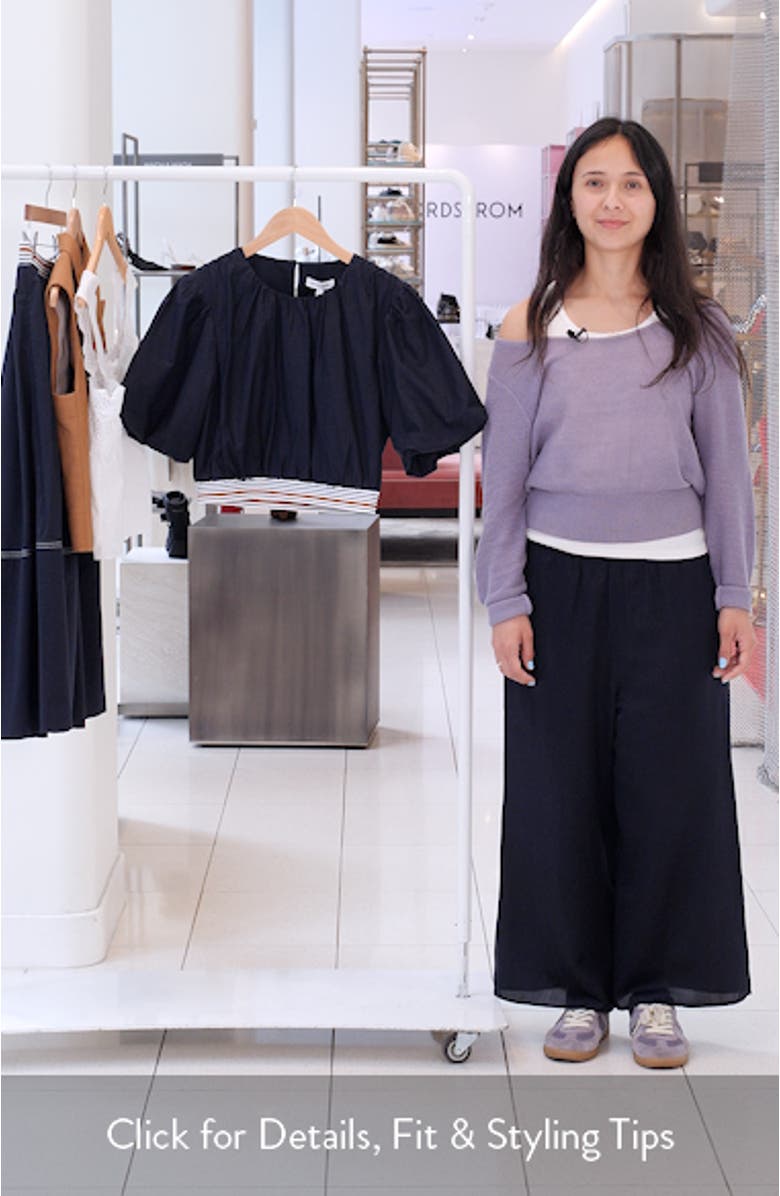 Gabriela Cotton & Silk Crop Top, sales video thumbnail