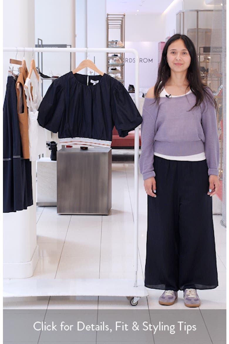 Gabriela Cotton & Silk Crop Top video