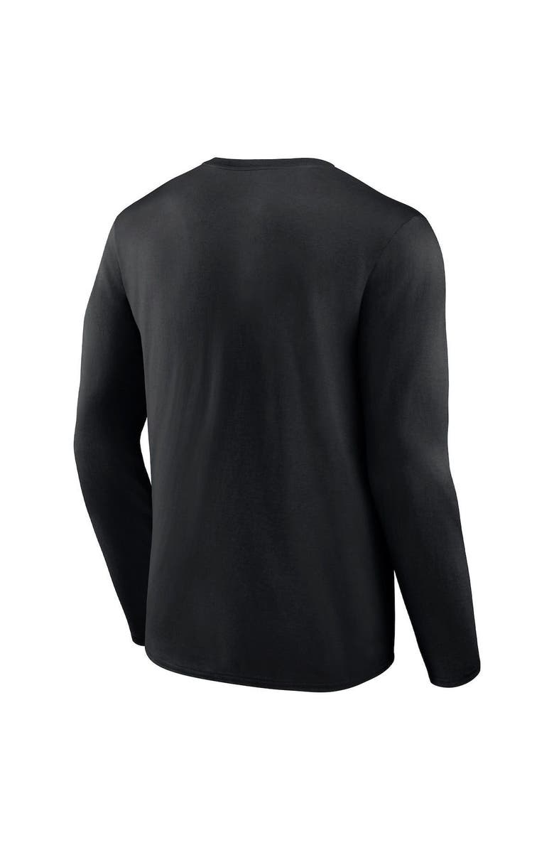 FANATICS Men's Fanatics Branded Black Pittsburgh Steelers Go the Distance Long Sleeve T-Shirt, Alternate, color, 