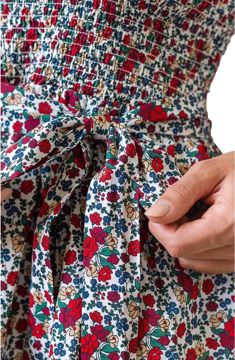 Hope & Henry Women's Organic Smocked Ruffle Collar Dress, Alternate, color, 