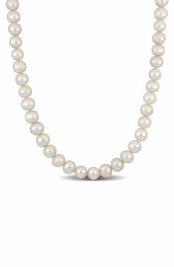 DELMAR Men's 9–9.5mm Cultured Freshwater Pearl Necklace