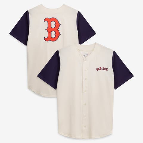 Men's Profile  Cream Boston Red Sox Big & Tall Full-Button Jersey