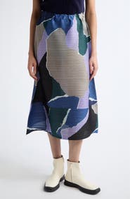 Pleats Please Issey Miyake Surprise Pleated A-Line Midi Skirt