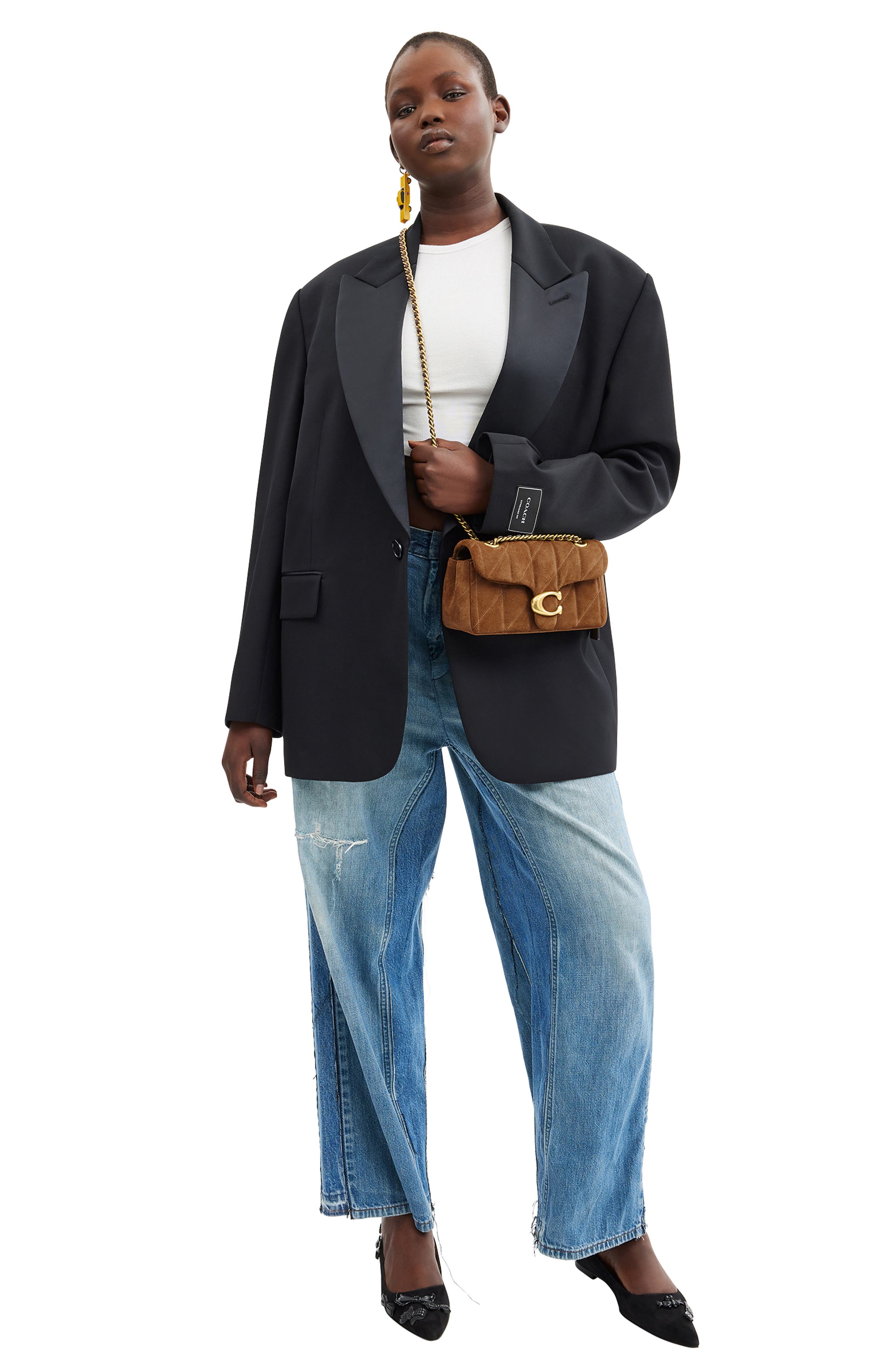 COACH Tabby 20 Quilted Suede Convertible Shoulder Bag, Alternate, color, 