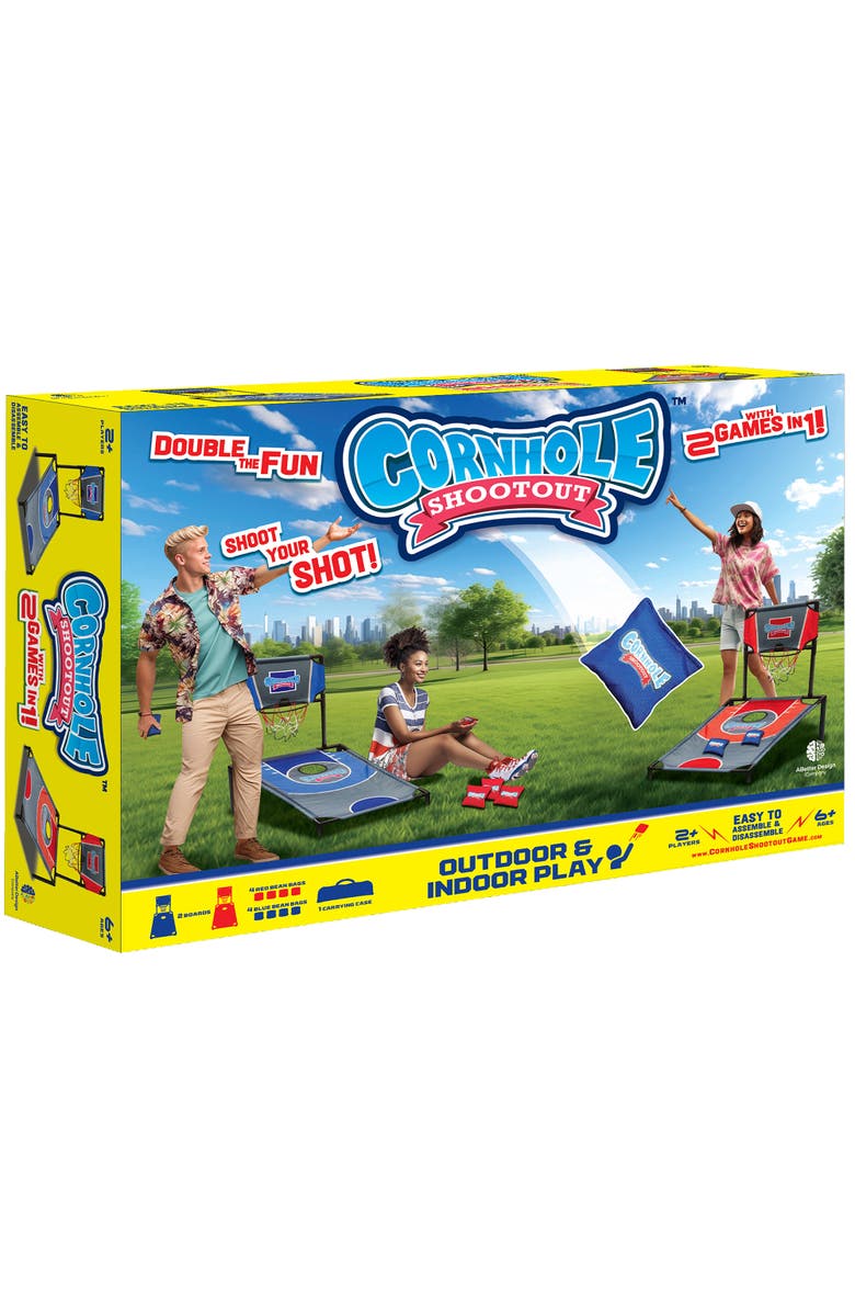 ABetter Design Cornhole Shootout 2In1 Games, Ages 6+, Alternate, color, Multicolored