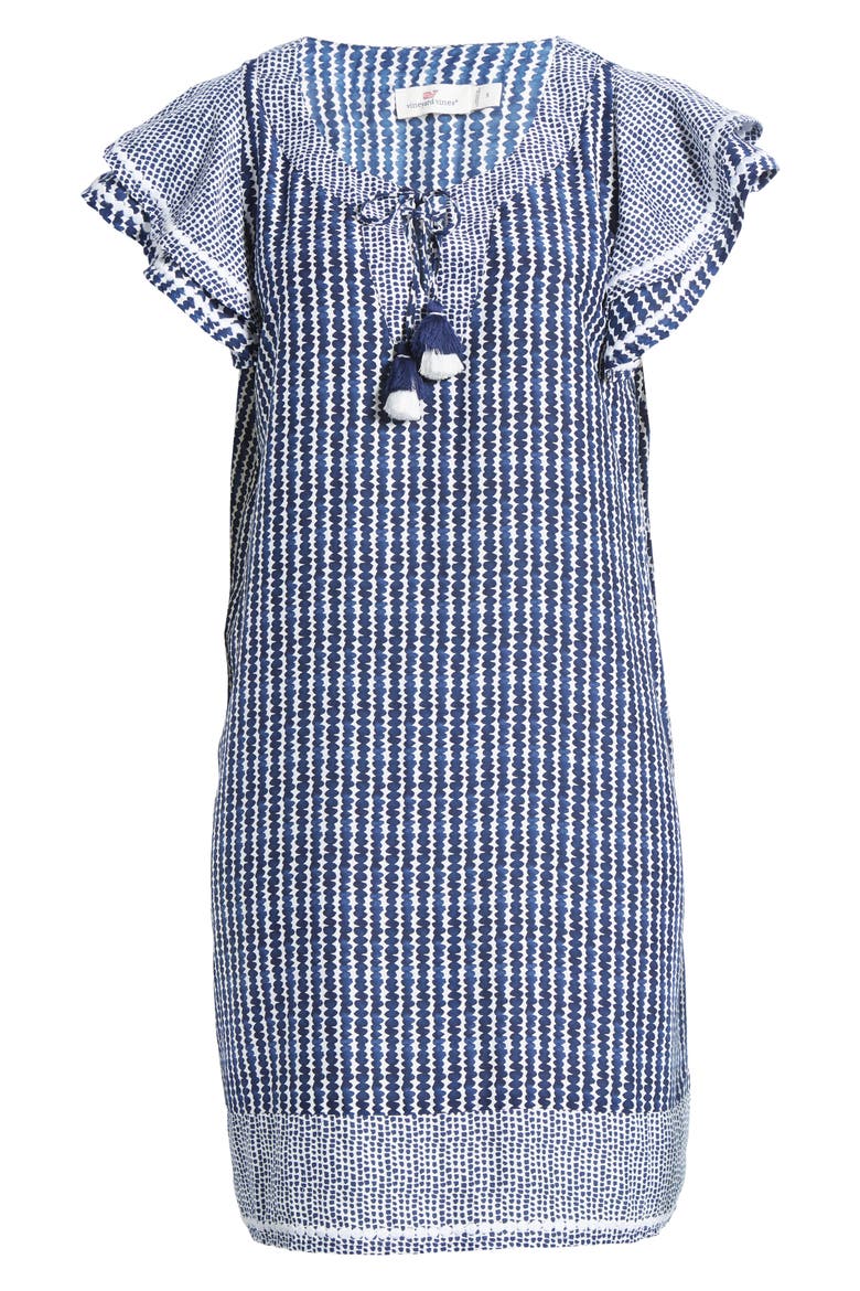 Dot Stripe Vineyard Tunic, Alternate, color, DOT DEEP BAY