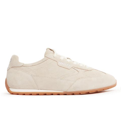 Penn Gum Leather Retro Runner Trainers