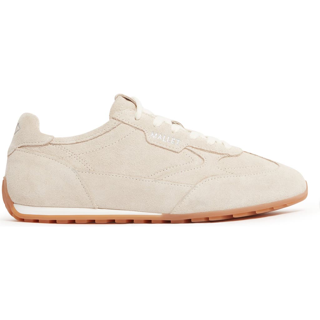 MALLET Penn Gum Leather Retro Runner Trainers in Nude at Nordstrom, Size 10