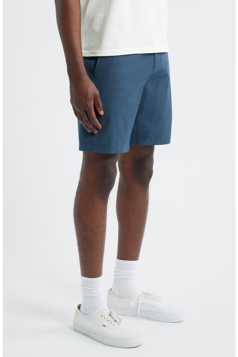 Hytide Flat Front Hybrid Performance Shorts, Alternate, color, NAVY