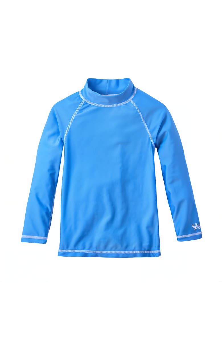 UV Skinz Neon Long Sleeve Sun & Swim Shirt, Main, color, Ocean Blue